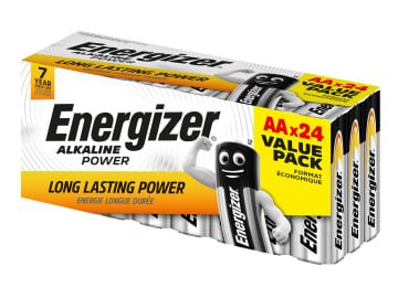 AA Cell Alkaline Power Batteries (Pack 24)                                      