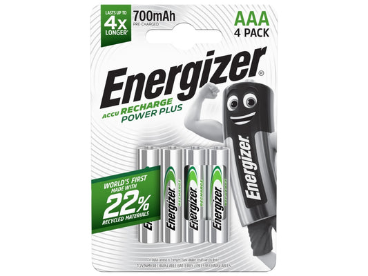 Recharge Universal AAA Batteries 700 mAh (Pack 4)                               