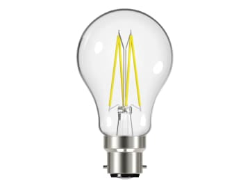 LED BC (B22) GLS Filament Non-Dimmable Bulb, Warm White 806 lm 6.7W             