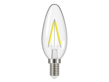 LED SES (E14) Candle Filament Non-Dimmable Bulb, Warm White 470 lm 4W           