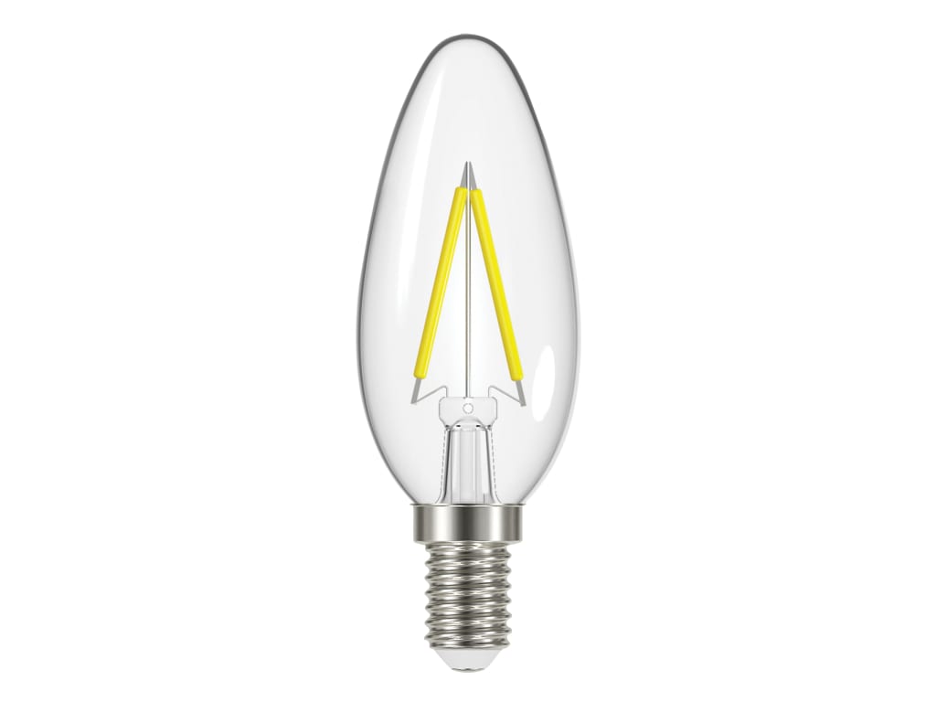 LED SES (E14) Candle Filament Non-Dimmable Bulb, Warm White 470 lm 4W           