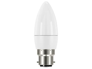 LED BC (B22) Opal Candle Non-Dimmable Bulb, Warm White 250 lm 3.3W              