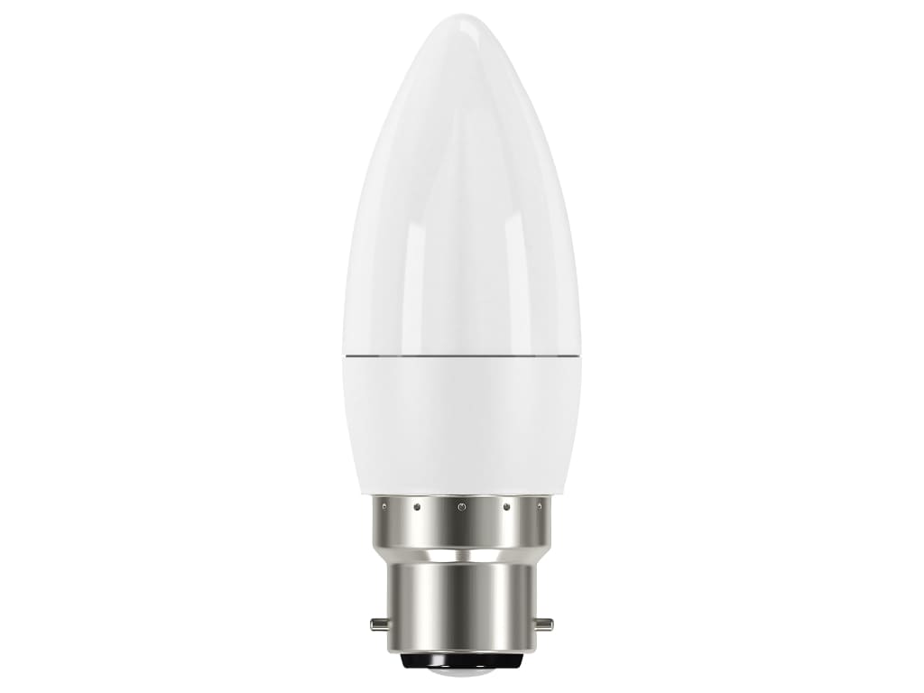 LED BC (B22) Opal Candle Non-Dimmable Bulb, Warm White 250 lm 3.3W              