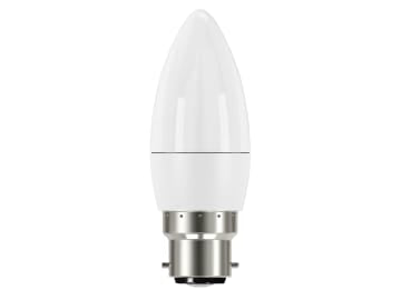 LED BC (B22) Opal Candle Non-Dimmable Bulb, Warm White 470 lm 5.2W              