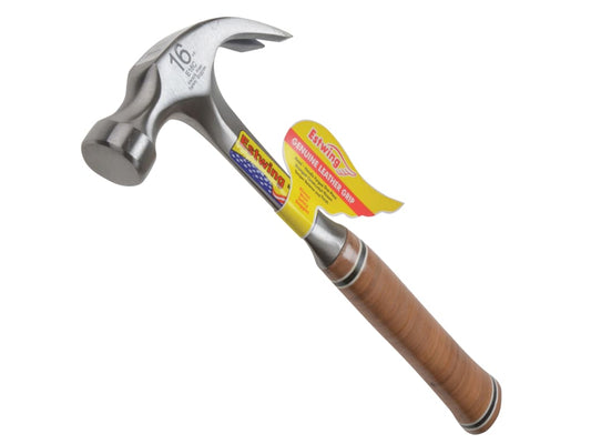 E16C Curved Claw Hammer - Leather Grip 450g (16oz)                              