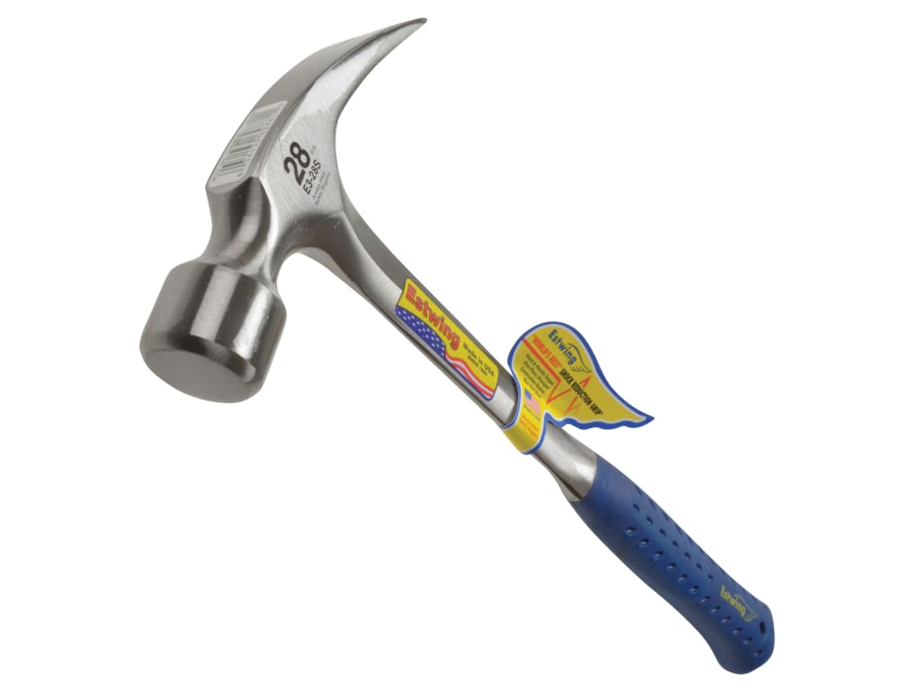 E3/28S Straight Claw Framing Hammer - Vinyl Grip 784g (28oz)                    