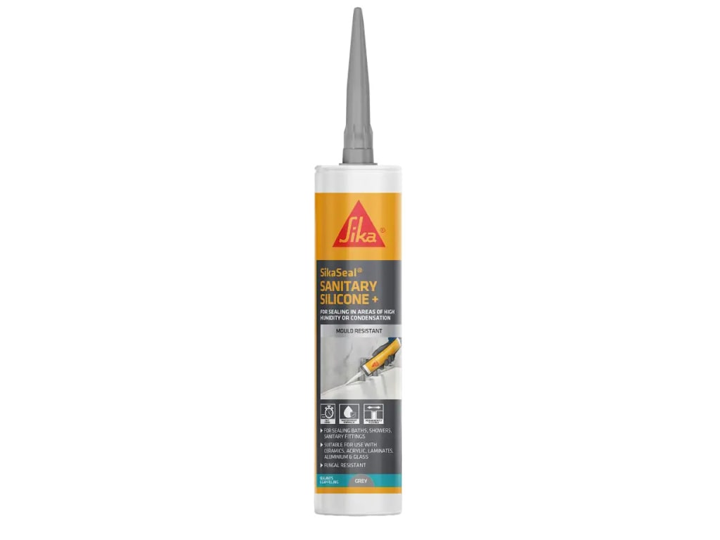 500 Bath & Sanitary Silicone Sealant Manhattan Grey 290ml                       