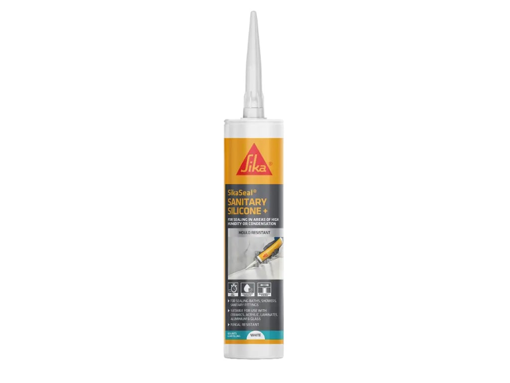 500 Bath & Sanitary Silicone Sealant White 290ml                                