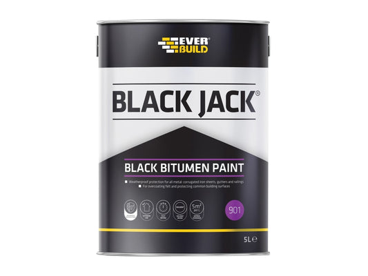 Black Jack® 901 Black Bitumen Paint 5 litre                                     