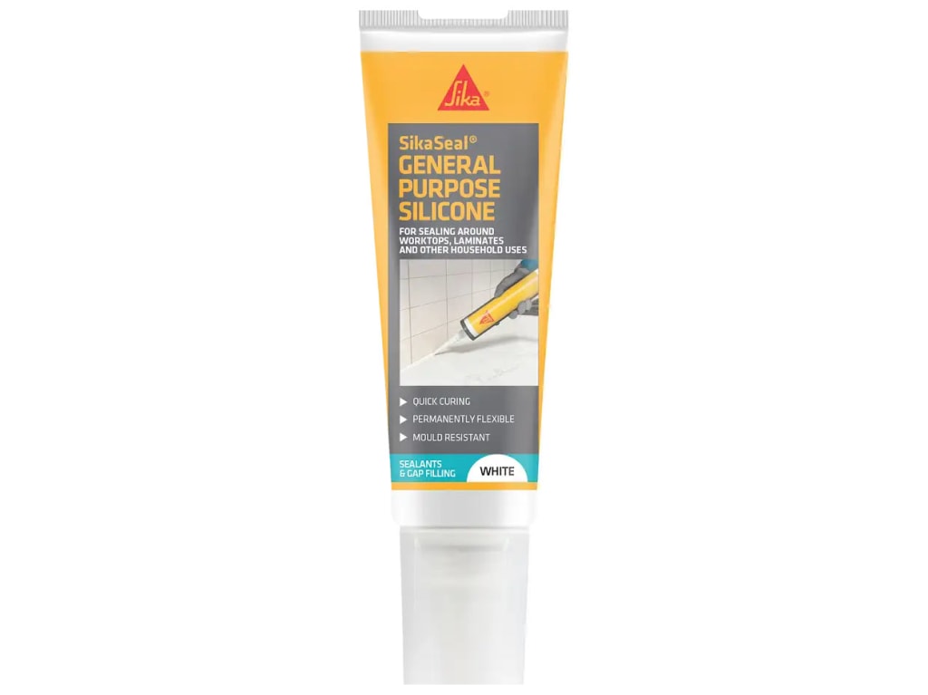 General Purpose Easi Squeeze Silicone Sealant White 80ml                        
