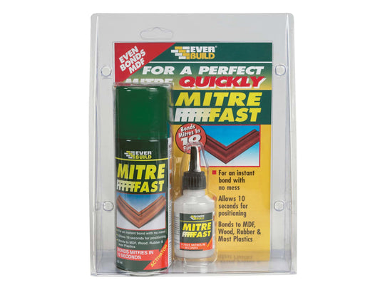 Mitre Fast Bonding Kit (Plastic Packaging)                                      