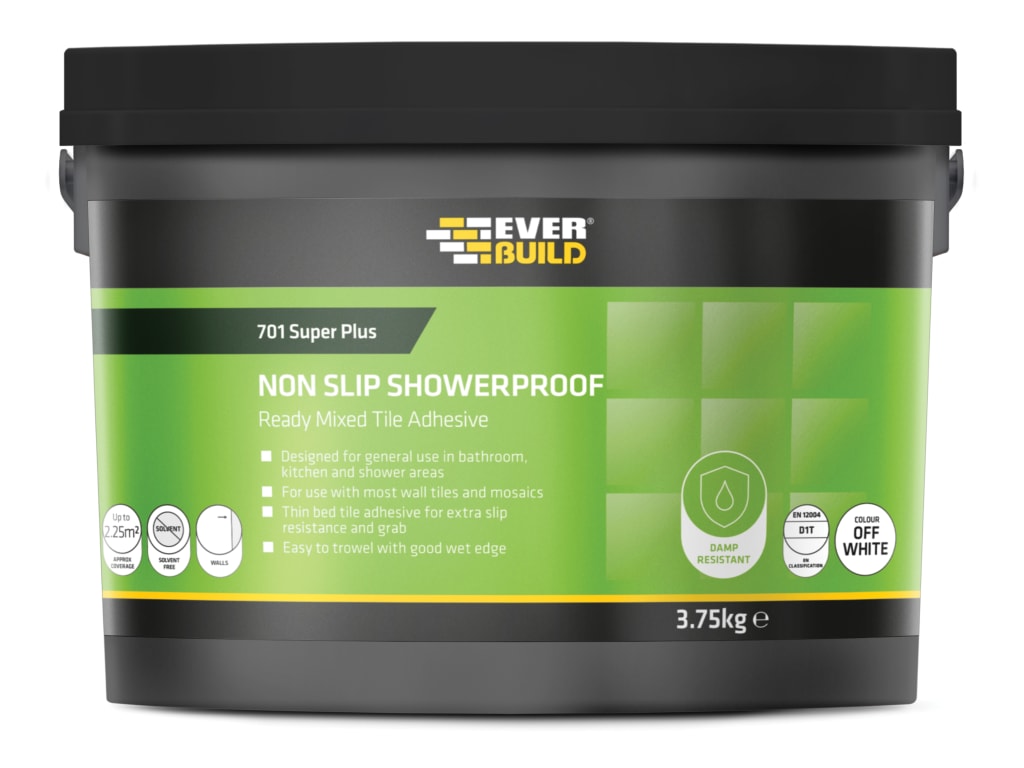 701 Acrylic Non Slip Tile Adhesive 3.75kg                                       