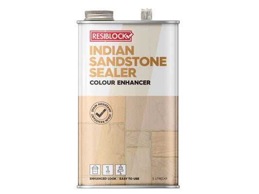 Resiblock Indian Sandstone Sealer Colour Enhancer 5 litre                       