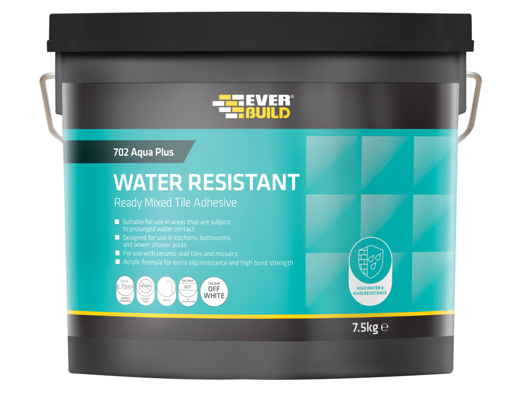 702 Water Resistant Tile Adhesive 7.5kg/5 litre                                 