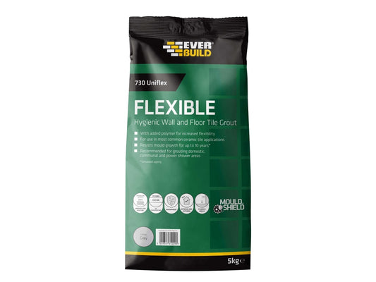 730 Uniflex Hygienic Tile Grout Grey 5kg                                        