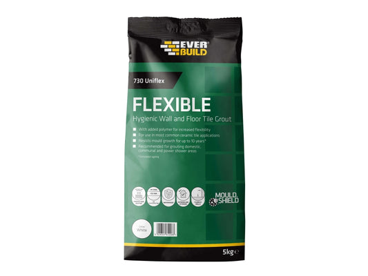 730 Uniflex Hygienic Tile Grout White 5kg                                       
