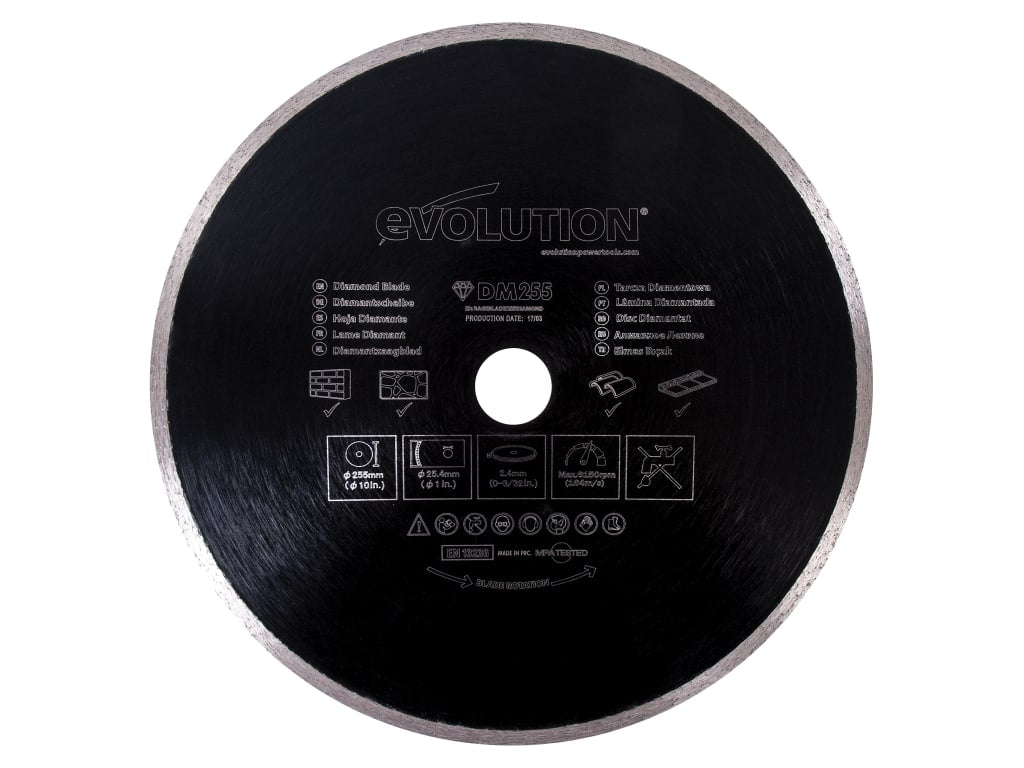 RAGE® Diamond Blade, Continuous Rim 255 x 25.4mm                                