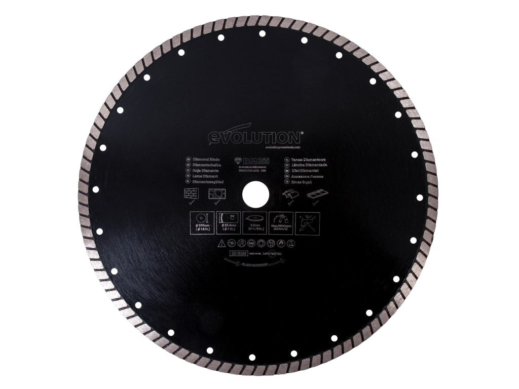 RAGE® Diamond Blade, Segmented Rim 355 x 25.4mm                                 