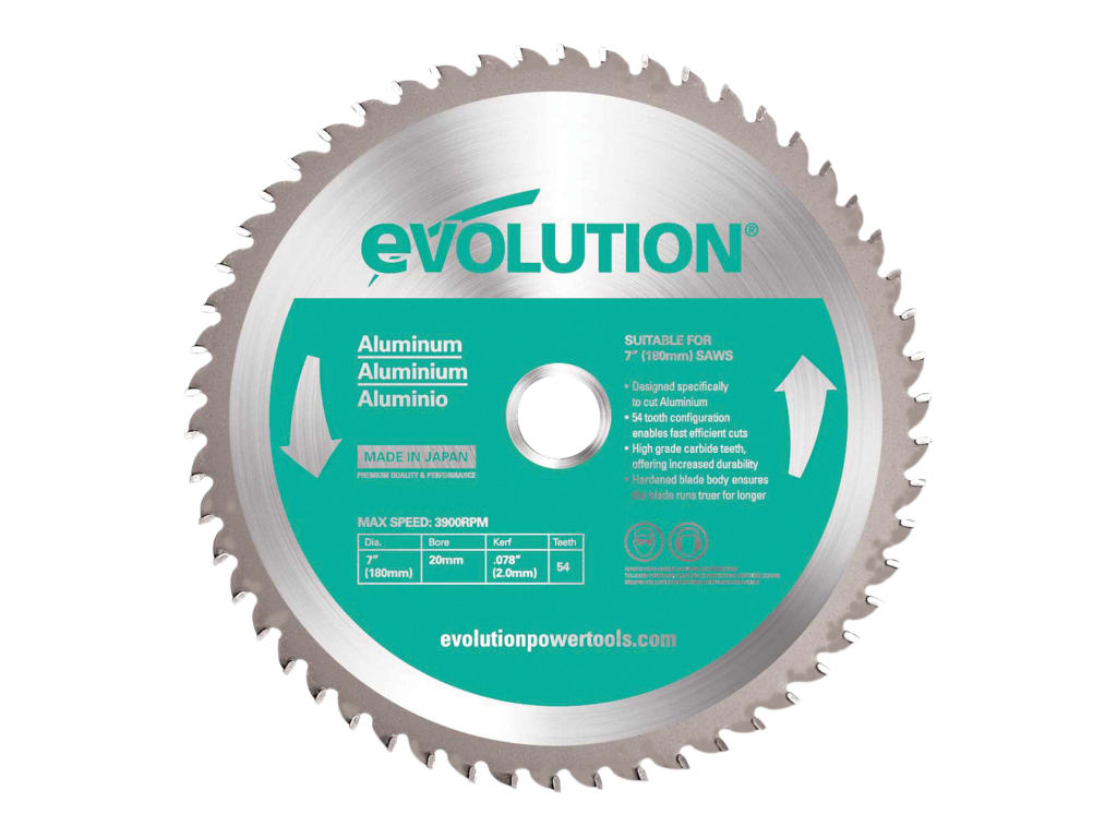 Aluminium Cutting Circular Saw Blade 180 x 20mm x 54T                           