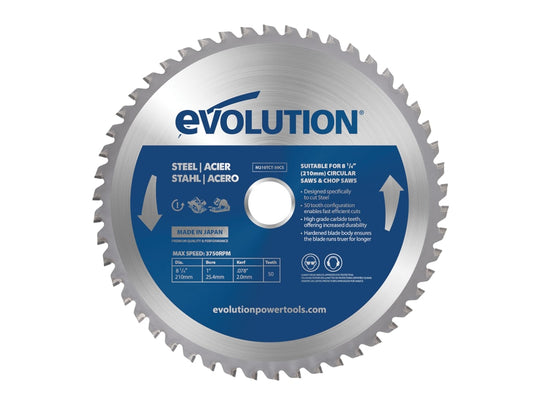 Mild Steel Cutting Circular Saw Blade 210 x 25.4mm x 50T                        