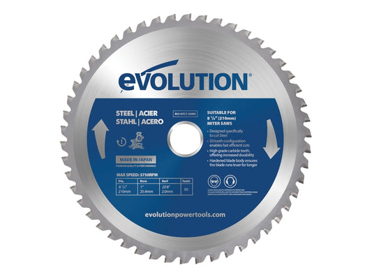 Mild Steel Cutting Mitre Saw Blade 210 x 25.4mm x 50T                           