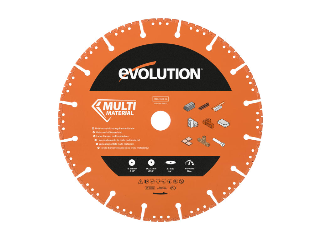 Multi-Material Diamond Demolition Disc Cutter Blade 255 x 22.2mm                