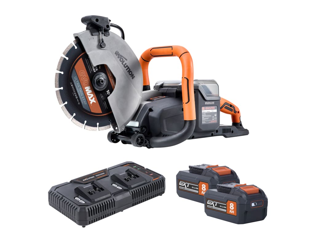 R260DCT-Li Cordless Disc Cutter 260mm 18V 2 x 8.0Ah Li-ion                      