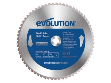 Mild Steel Cutting Chop Saw Blade 355 x 25.4mm x 66T                            