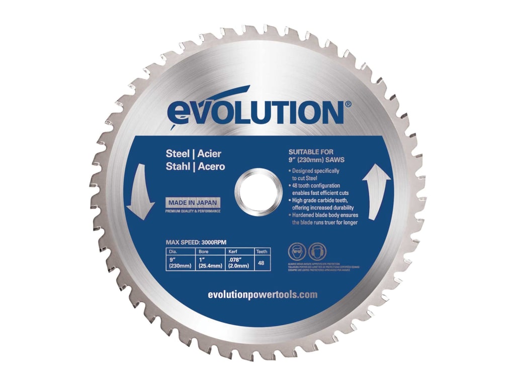 Mild Steel Cutting Circular Saw Blade 230 x 25.4mm x 48T                        