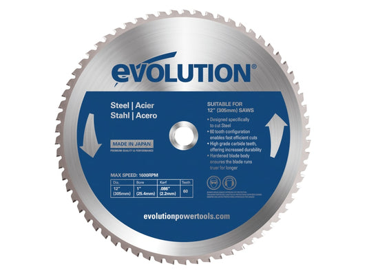 Mild Steel Cutting Chop Saw Blade 305 x 25.4mm x 60T                            