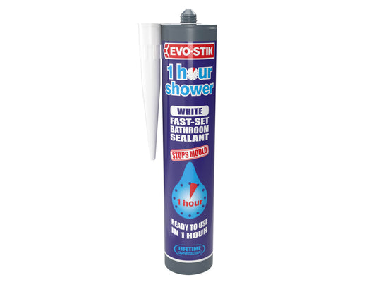 1 Hour Shower Sealant White 310ml                                               