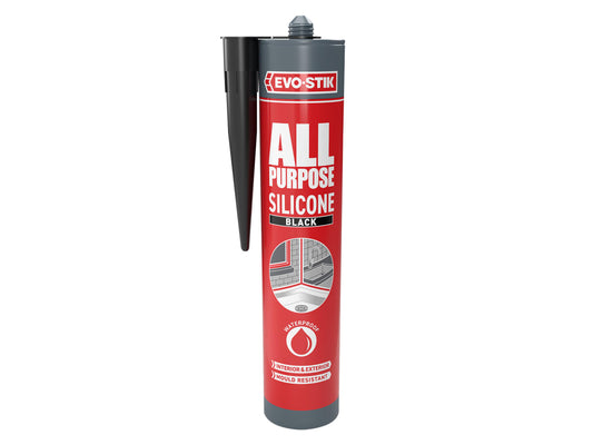 112872 All Purpose Flex Silicone Sealant Black C20                              