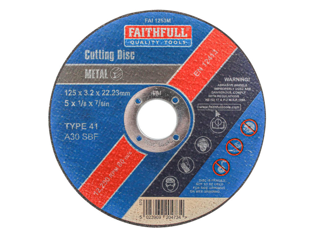 Metal Cut Off Disc 125 x 3.2 x 22.23mm                                          