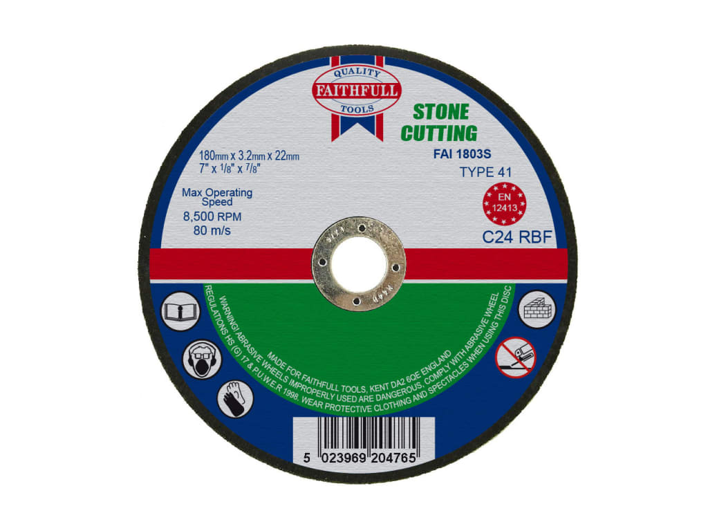 Stone Cut Off Disc 180 x 3.2 x 22.23mm                                          