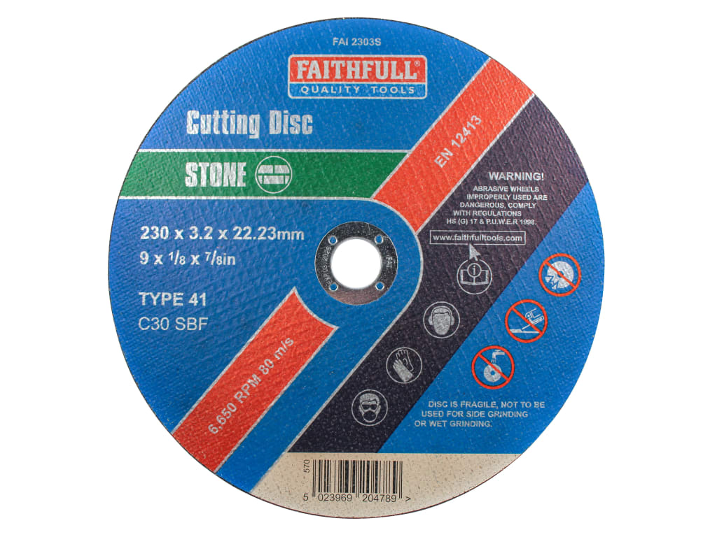 Stone Cut Off Disc 230 x 3.2 x 22.23mm                                          