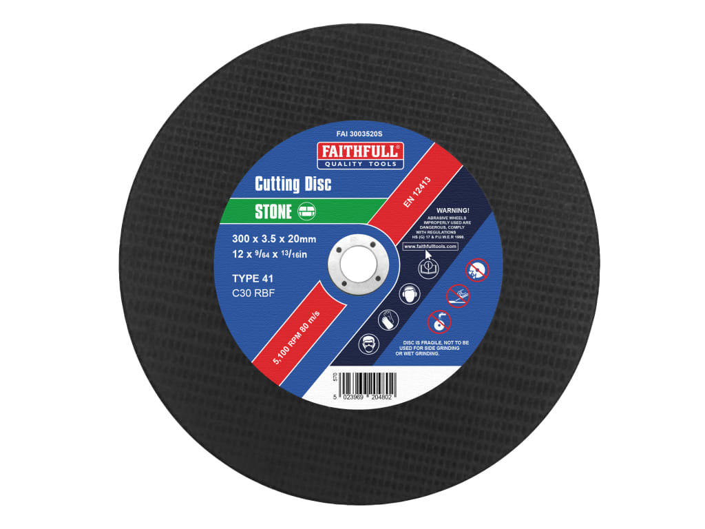 Stone Cut Off Disc 300 x 3.5 x 20mm                                             