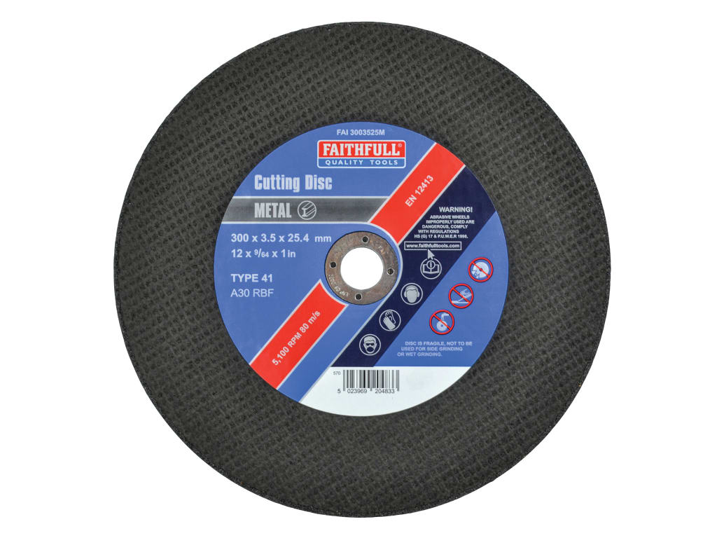 Metal Cut Off Disc 300 x 3.5 x 25.4mm                                           