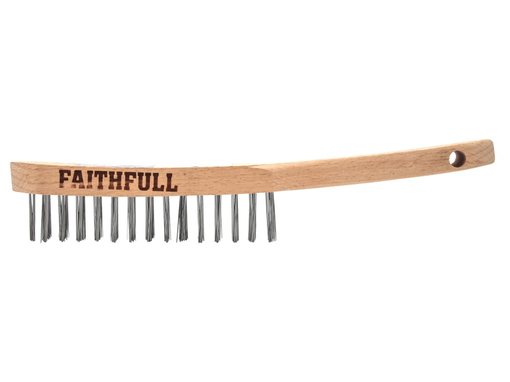 Lightweight Scratch Brush, Four Row                                             