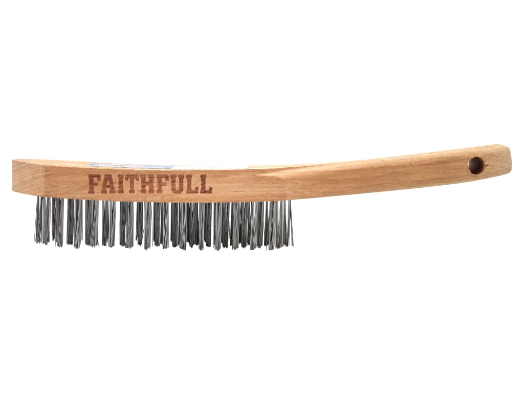 Heavy-Duty Scratch Brush, Four Row                                              