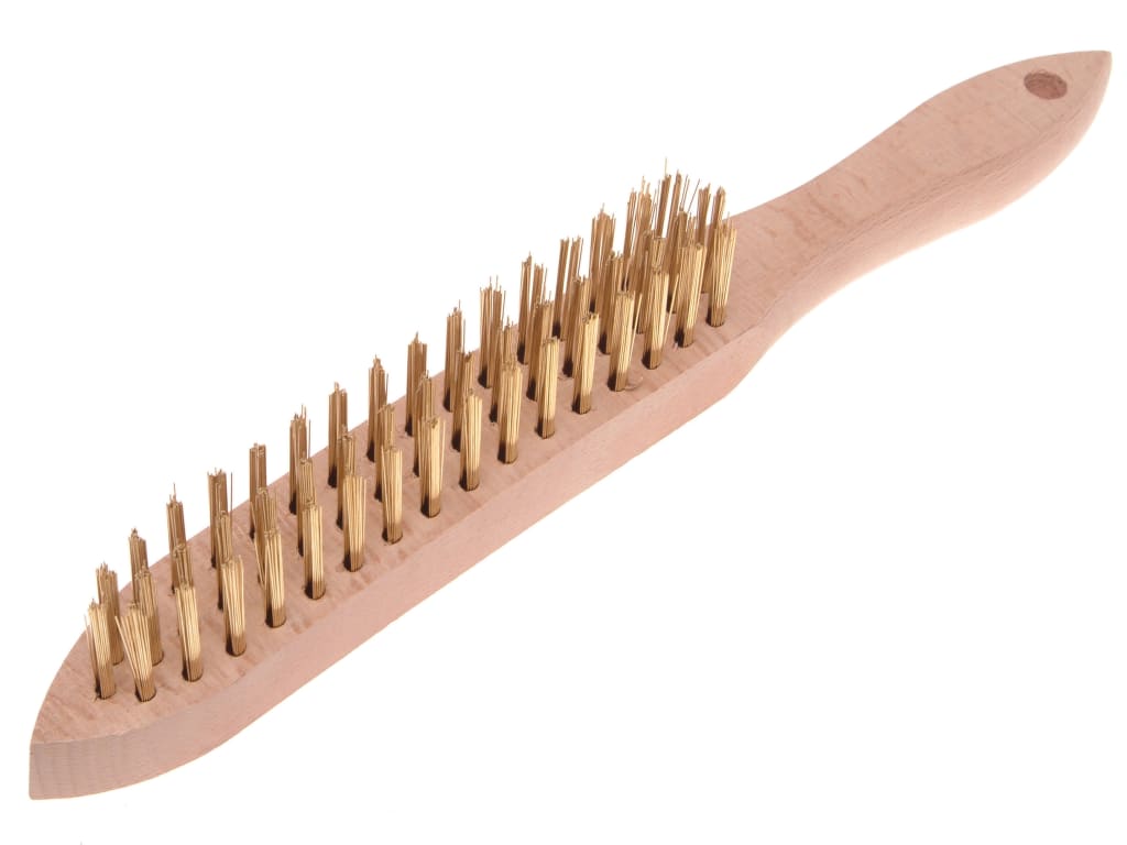 680/B3 Brass Wire Scratch Brush - 3 Row                                         