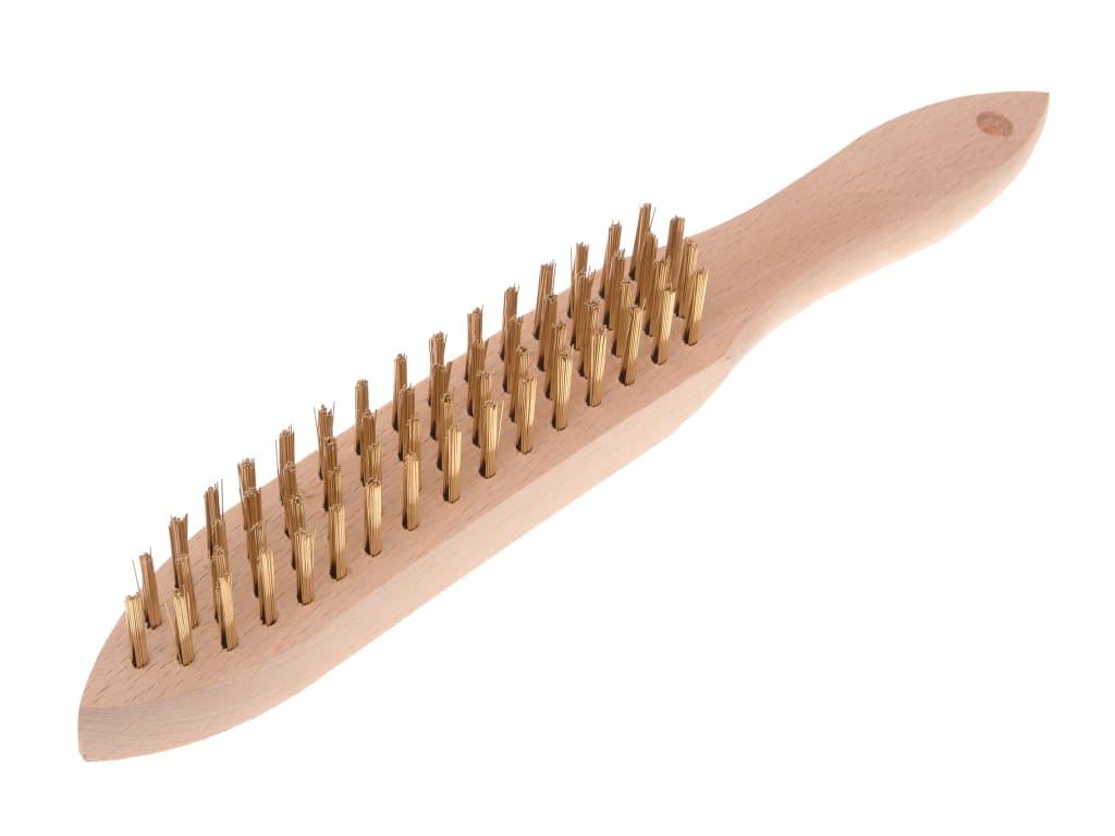 680/B4 Brass Wire Scratch Brush - 4 Row                                         