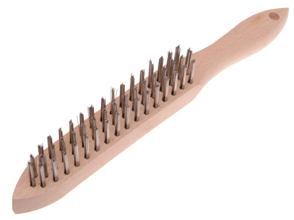 680/S3 Heavy-Duty Stainless Steel Scratch Brush - 3 Row                         