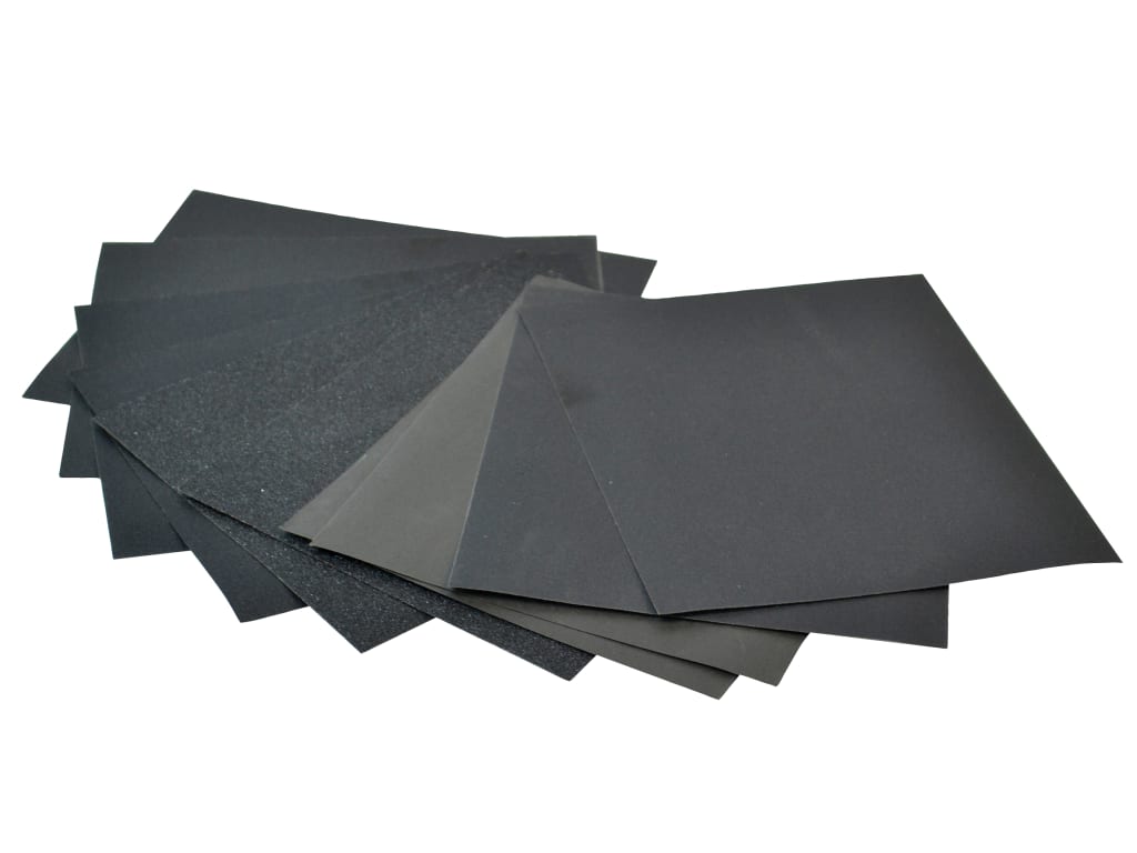 Cork Block Wet & Dry Sanding Sheets Assorted (Pack 10)                          