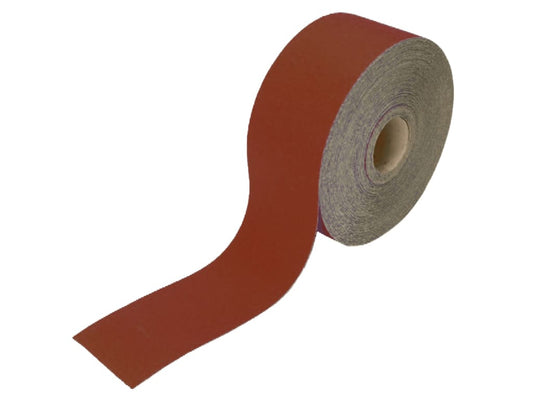 Aluminium Oxide Sanding Paper Roll Red Heavy-Duty 115mm x 50m 40G               