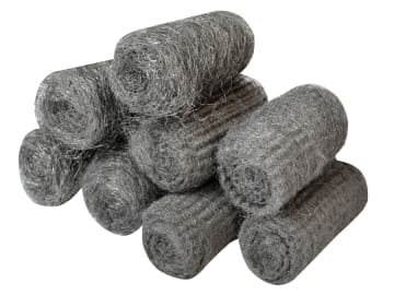 Steel Wool, Assorted Grades 20g Rolls (Pack 8)                                  