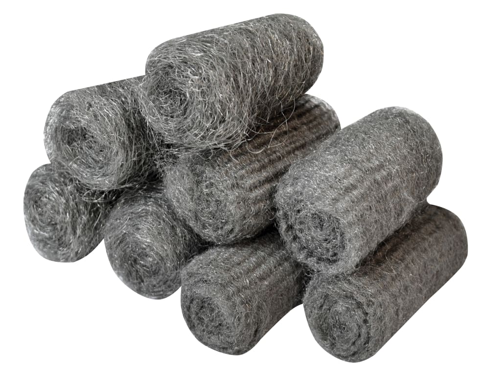 Steel Wool, Assorted Grades 20g Rolls (Pack 8)                                  