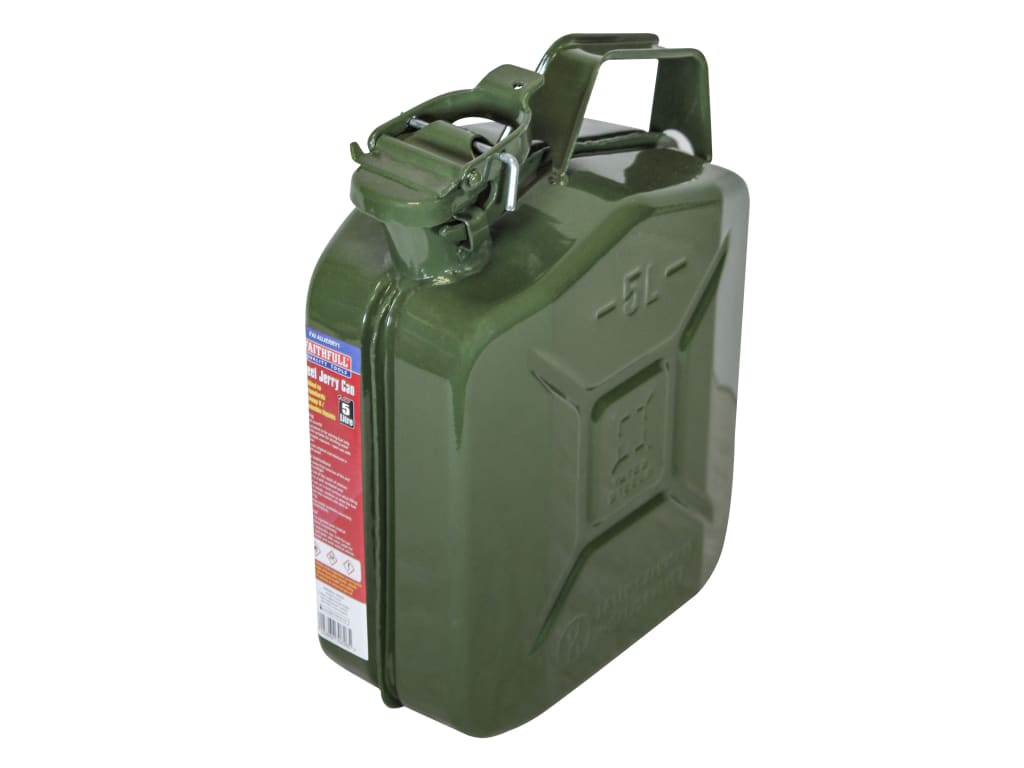 Green Steel Jerry Can 5 litre                                                   