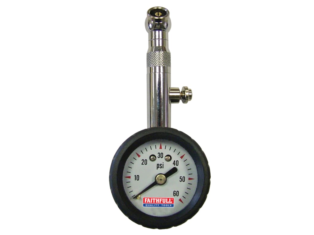 Tyre Pressure Dial Gauge 60 psi                                                 