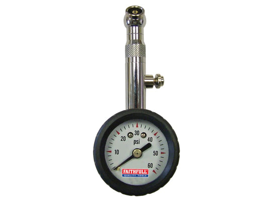 Tyre Pressure Dial Gauge 60 psi                                                 