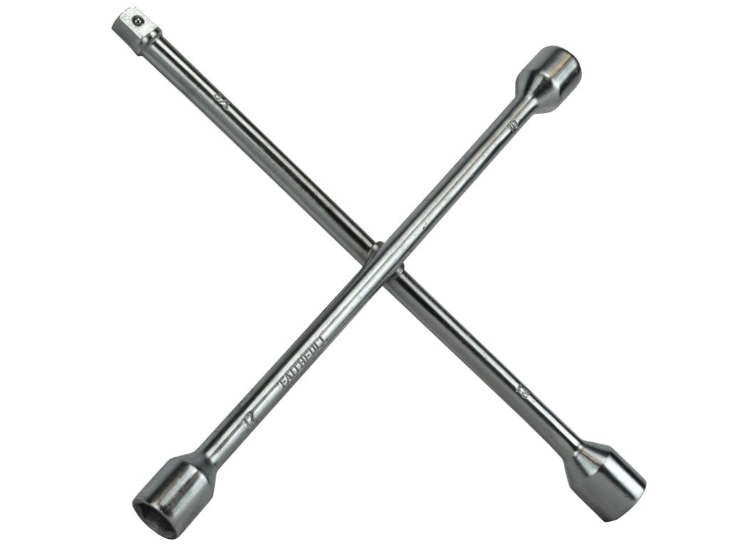 4-Way Wheel Brace Chrome Plated 14in                                            